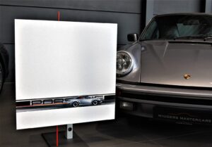 Porsche - airbrush op aluminium