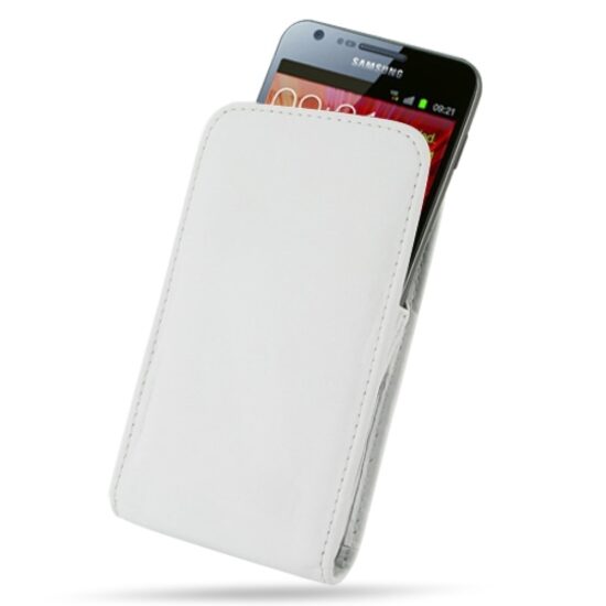 Pouch case Samsung Galaxy - Wit leder